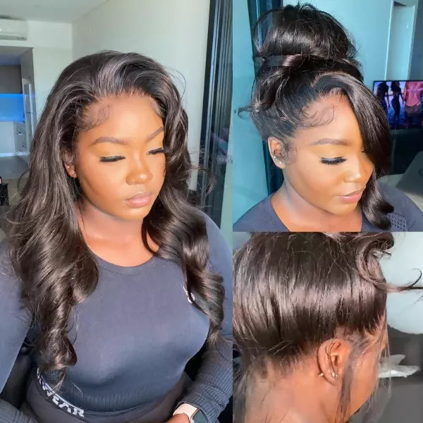 Classy Full Lace Wig (Black Body Wave) -100% Human Hair