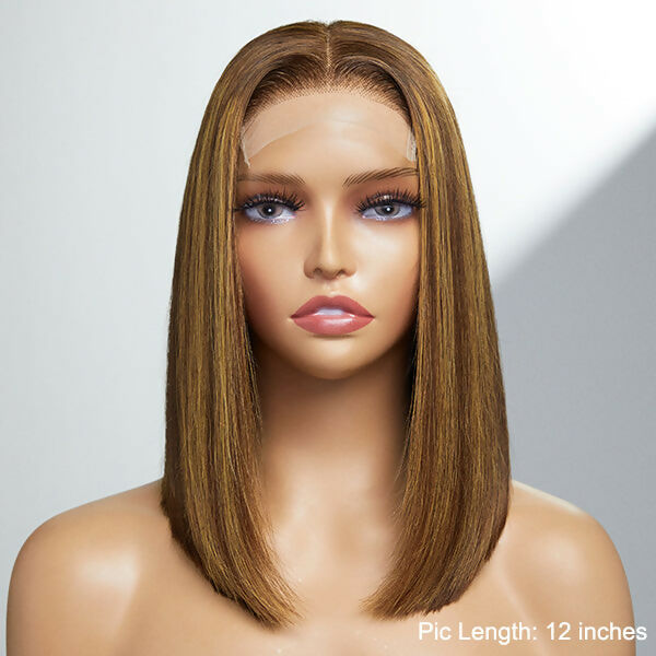 Chestnut Brown Closure Bob Wig