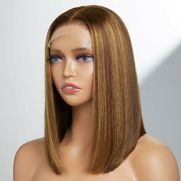 Chestnut Brown Closure Bob Wig