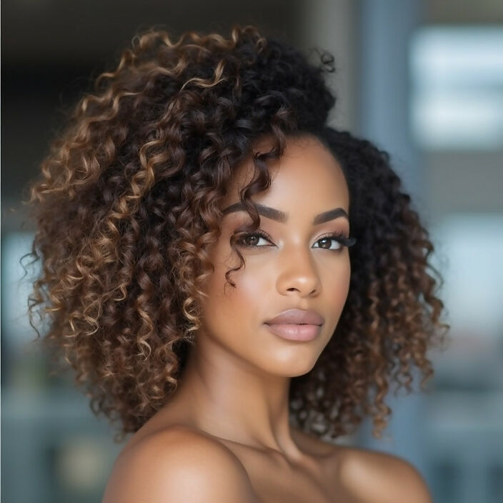 Curly Minimalist HD Lace Glueless Side Part Wig