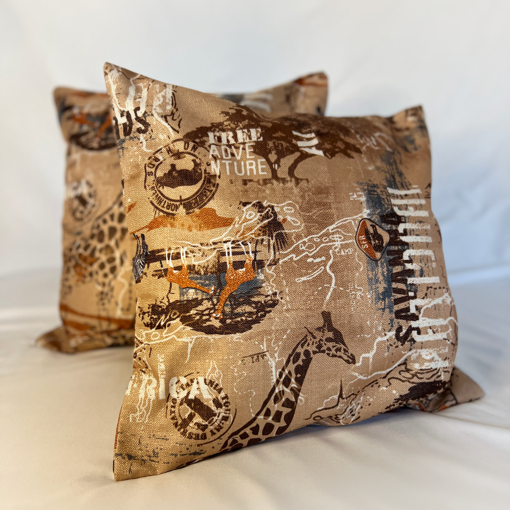 African Print Cushion Cover (African Nature Style) - Jetroe