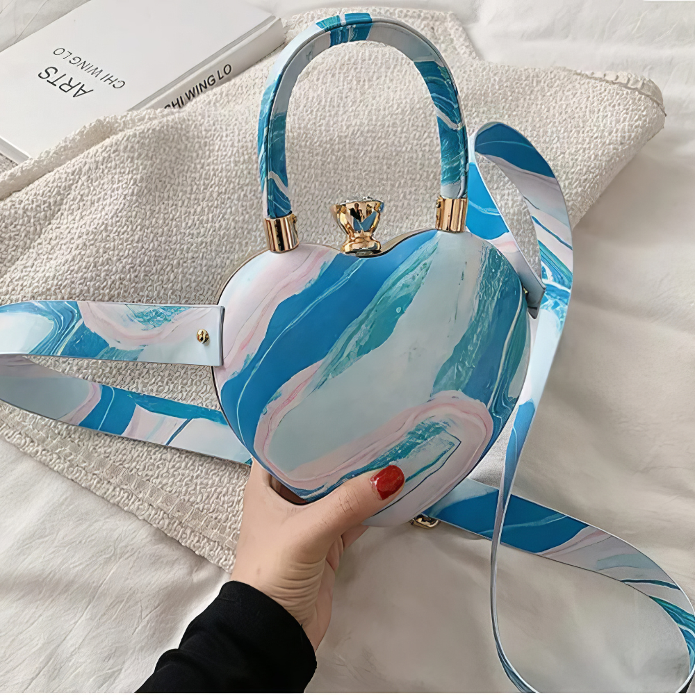 Heart-Shaped Crossbody Bag