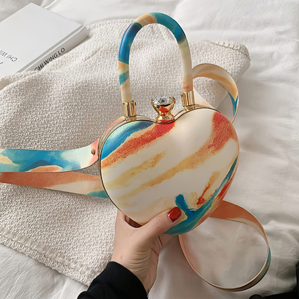 Heart-Shaped Crossbody Bag