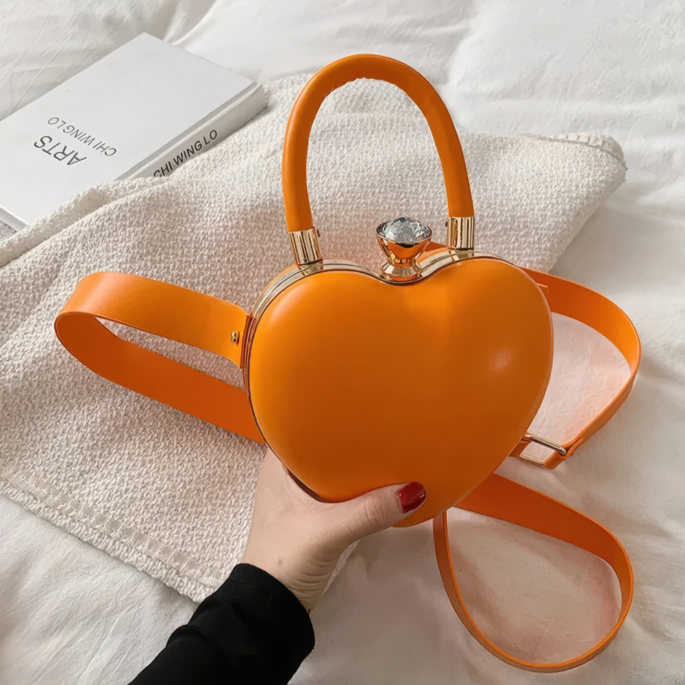 Heart-Shaped Crossbody Bag