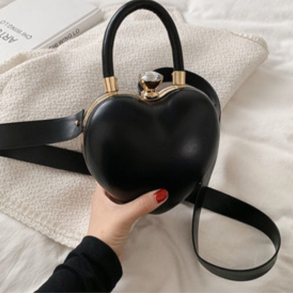 Heart-Shaped Crossbody Bag