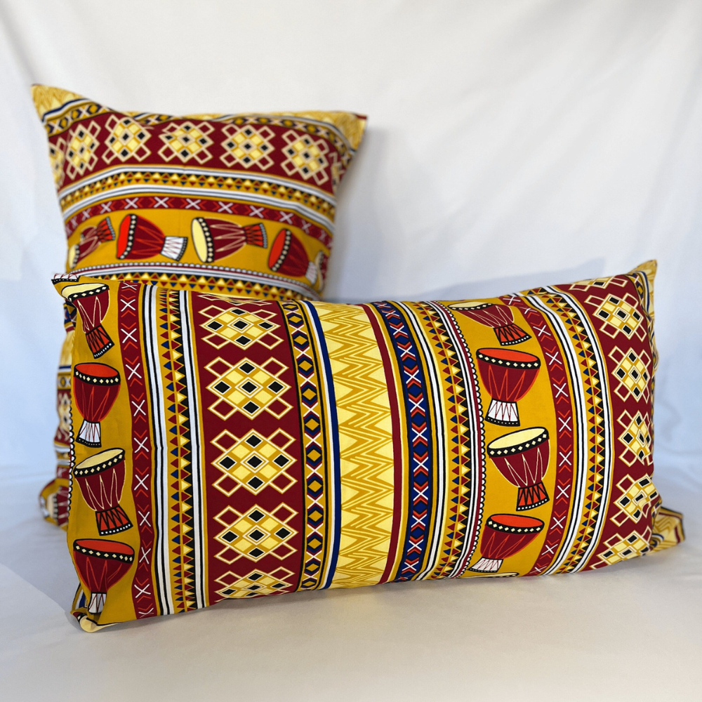 African Print Pillowcase (Yellow Style) - Jetroe