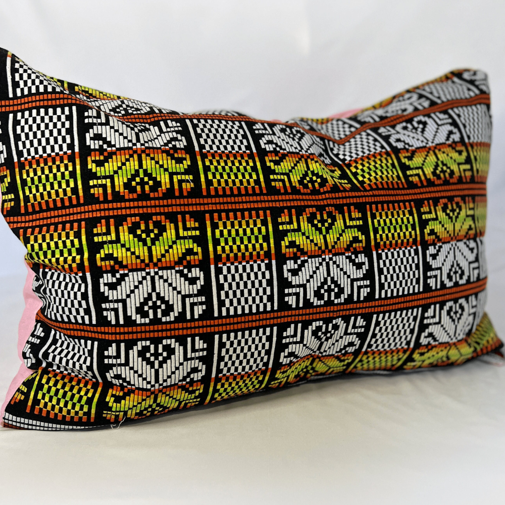 African Print Pillowcase (Pink Black Style) - Jetroe