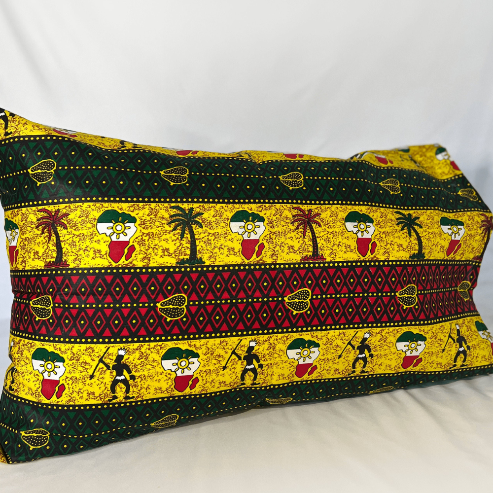 African Print Pillowcase (Green Yellow Style) - Jetroe