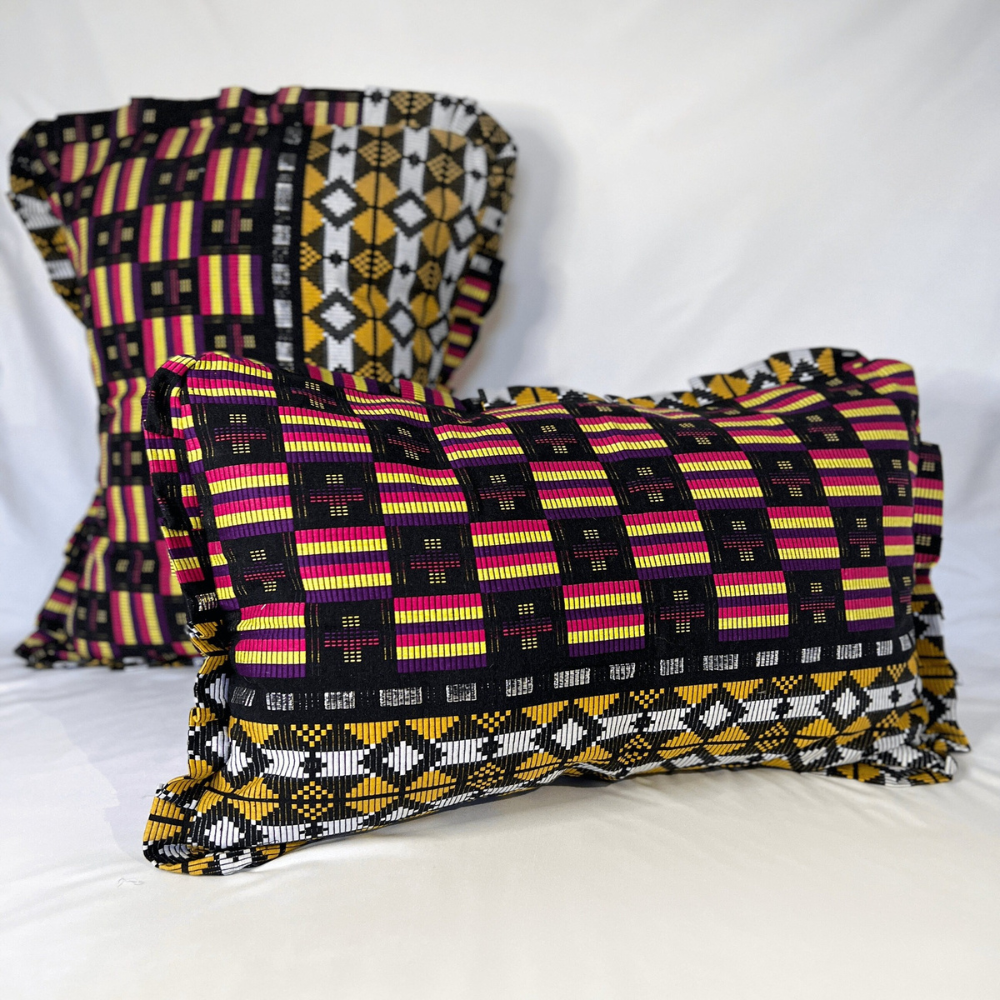 African Print Pillowcase (Check Style) - Jetroe