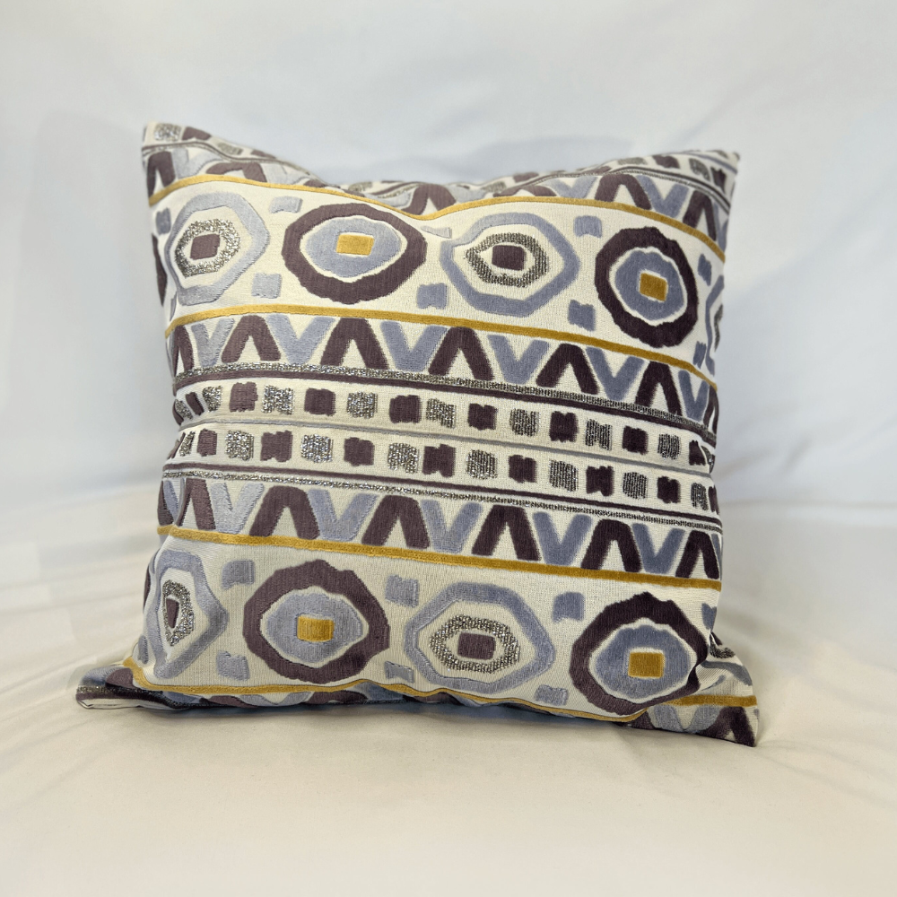 African Print Cushion Cover (White Style)