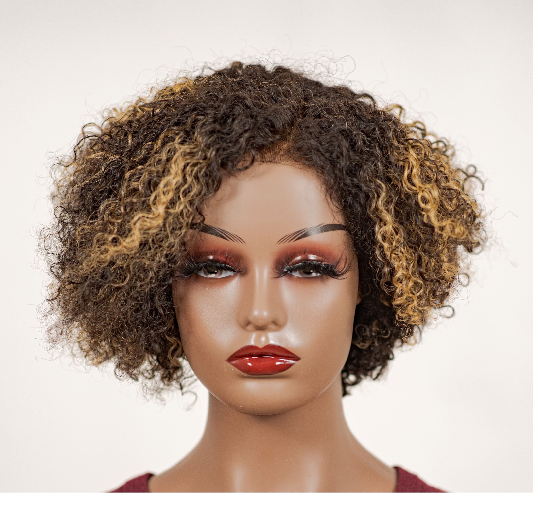 Curly Minimalist HD Lace Glueless Side Part Wig