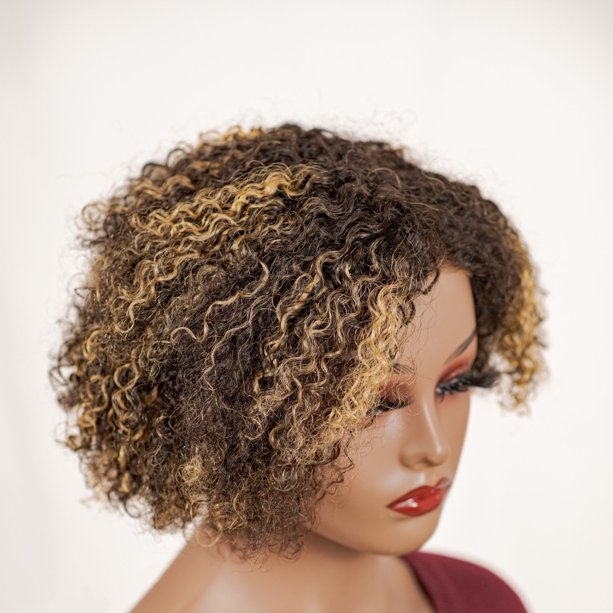 Curly Minimalist HD Lace Glueless Side Part Wig