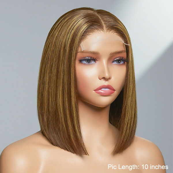 Chestnut Brown Closure Bob Wig