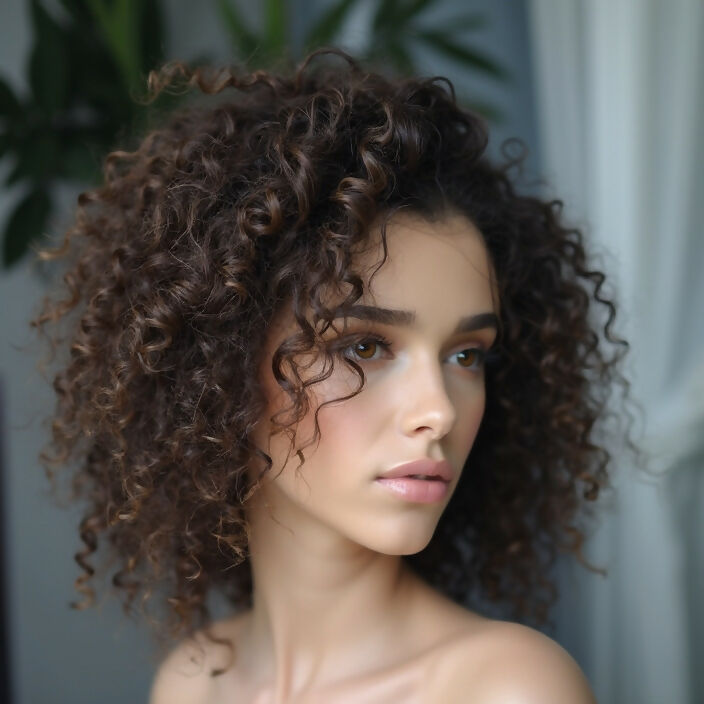 Curly Minimalist HD Lace Glueless Side Part Wig